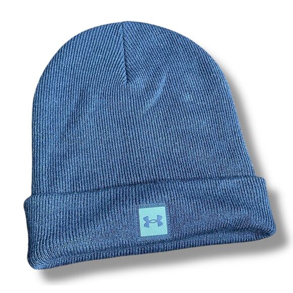 Under Armour UA Truckstop Beanie Knit Cap Ribbed Cuff Skull Hat 1356707 Gear - Picture 7 of 12